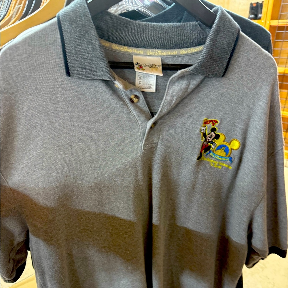 Nice grey polo with Disney logo